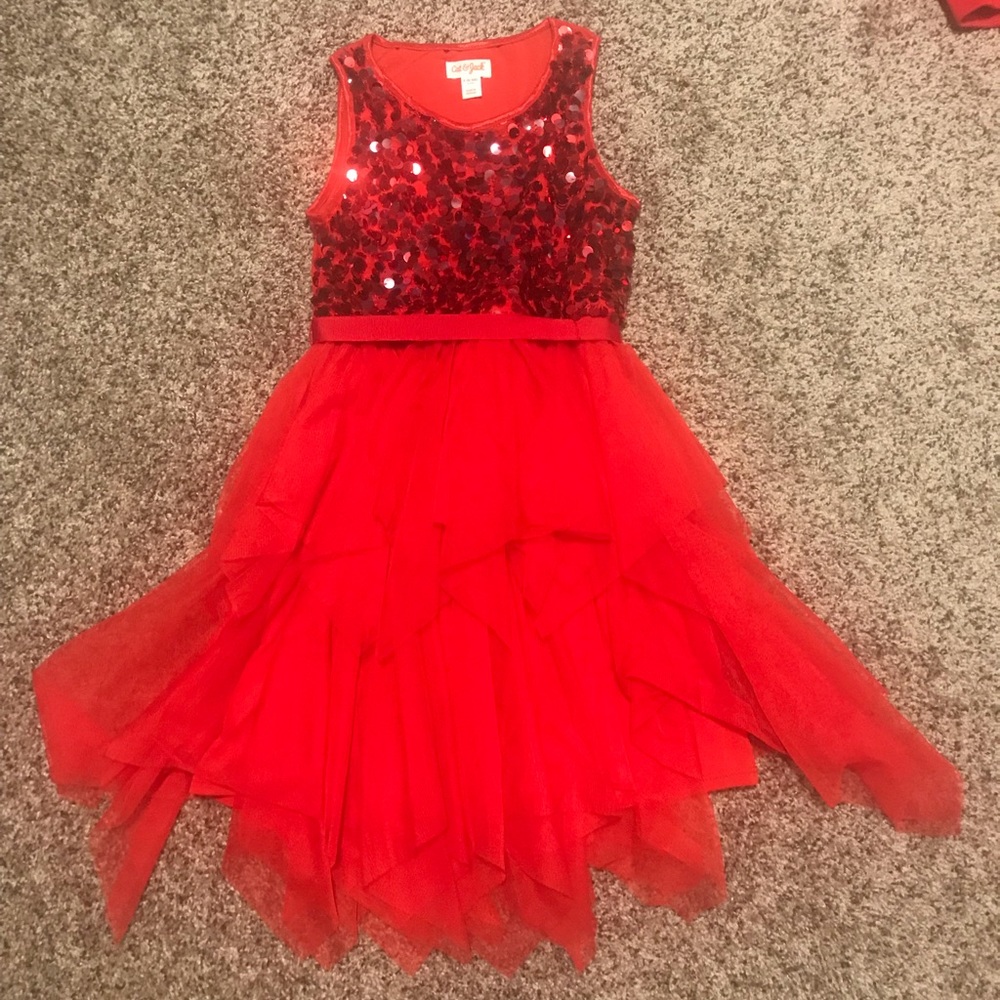 Girls Red Dress